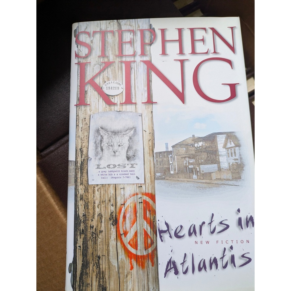 Hearts in Atlantis Stephen King First Edition 1999 Hardcover ISBN‎ 0-684-85351-5